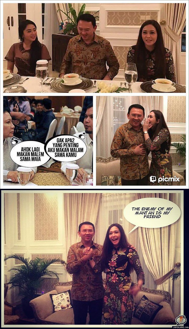 Maia Dinner Bareng Ahok, Kocaknya Meme Sindir Ahmad Dhani 