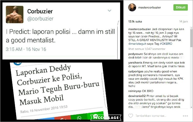 Prediksi Deddy Bakal Dipolisikan Mario Teguh
