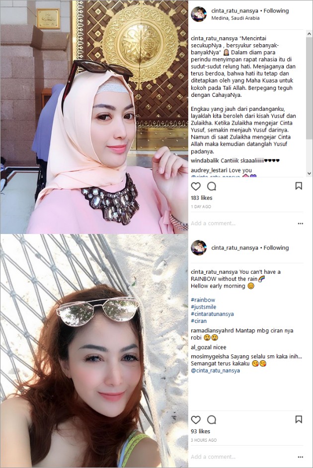 Ditalak Cerai Roby Geisha, Cinta Ratu Nansya Senyum Sedih 