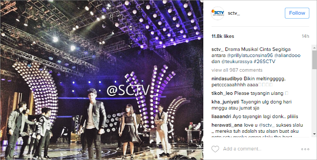 Netter Minta Drama Musikal Aliando-Prilly di HUT SCTV Dibikin Sinetron