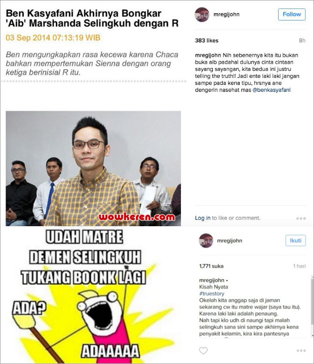 Nyesal Tak Dengar Saran Ben, Egi Sindir Marshanda 