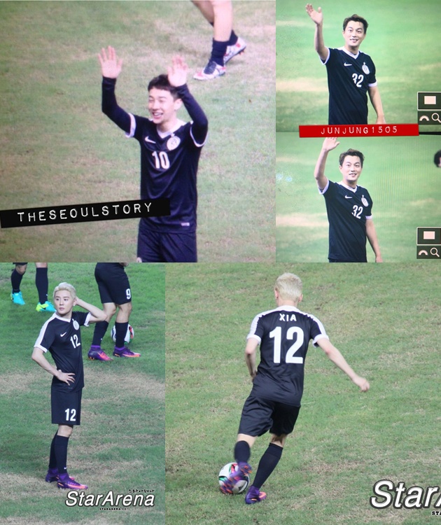Latihan Sebelum Tanding, Junsu cs Malah Pose Ganteng di SH Cup 2016