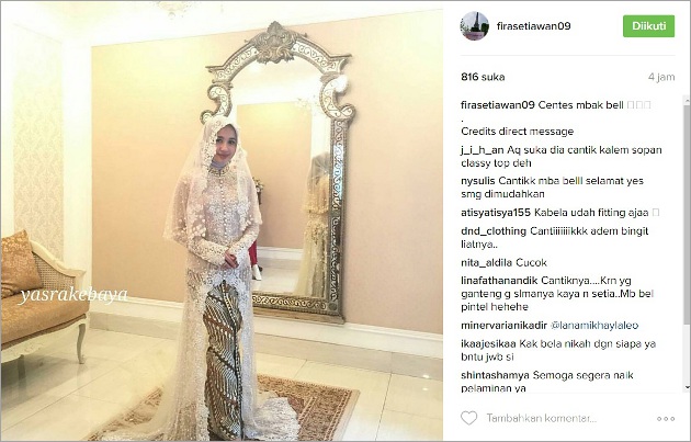 Coba Kebaya  Pengantin Muslimah Laudya  Cynthia  Bella  Makin 