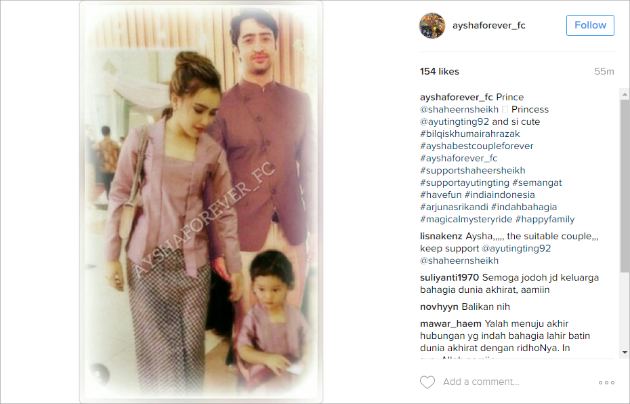 Foto 'Keluarga' Ayu-Shaheer Hanya Editan Fans