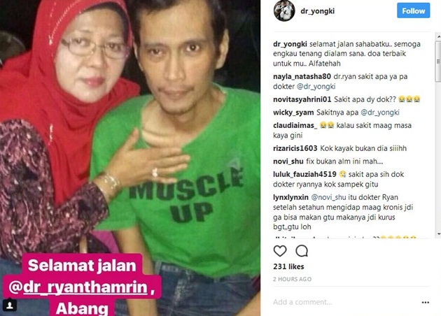 Beredar Foto Dokter Ryan Thamrin Kurus Kering Sebelum ...