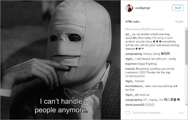 Foto Kencan Bocor, Ini Respon G-Dragon