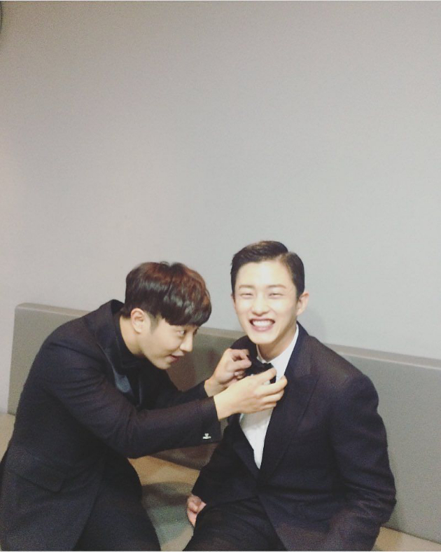 Foto Kocak Jin Goo dan Kim Min Suk