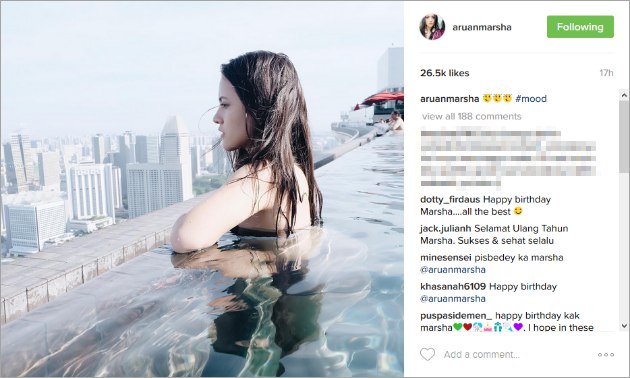 Galau Sendirian Saat Ultah Marsha Aruan Dan El Rumi Sudah Putus