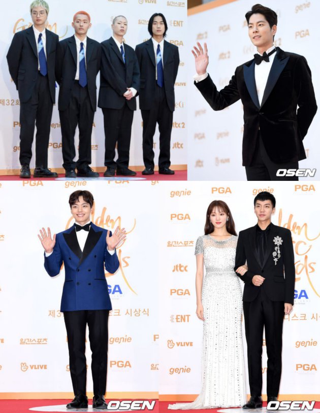 Gantengnya BTS-Wanna One Cs di Red Carpet GDA 2018 Bikin Fans Heboh