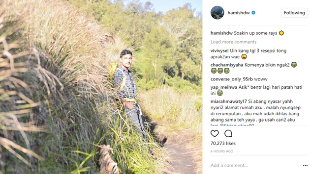 Hamish Daud Malah Berpanas-Panasan