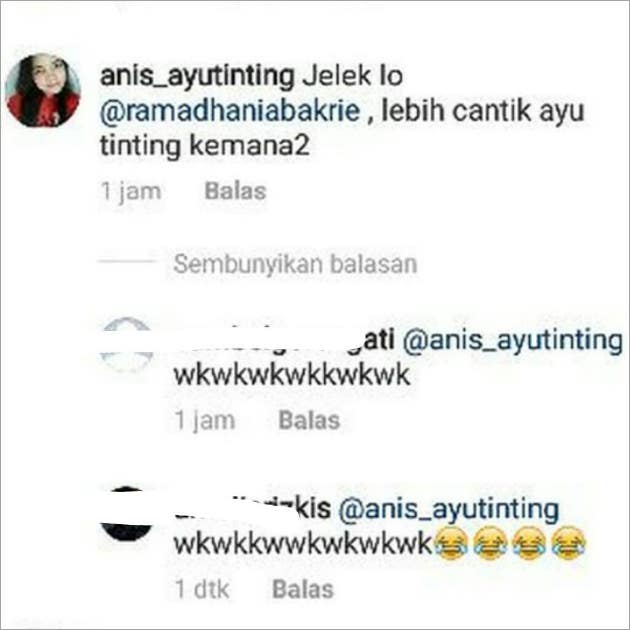 Balajaer Hina Nia Jelek, Klaim Ayu Lebih Cantik