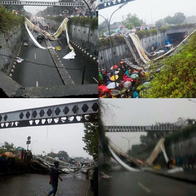Jembatan Pasar Minggu Ambruk