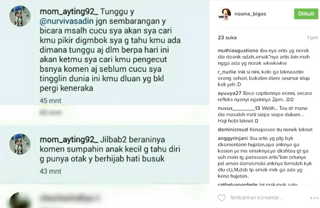 Hina Bilqis, Haters Ini Langsung Dapat Sumpah Serapah dari Ibu Ayu Ting Ting