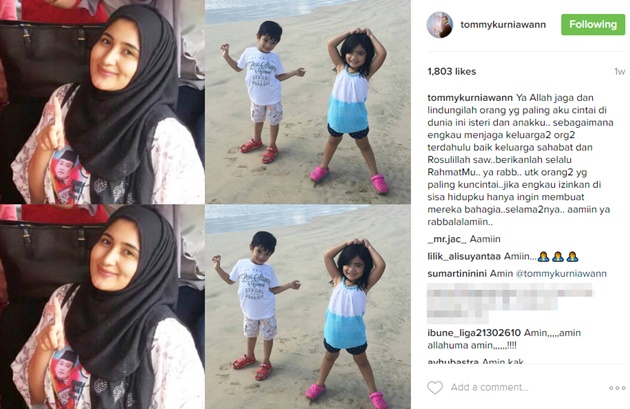 Doa Tommy untuk Istri dan Anak-Anaknya
