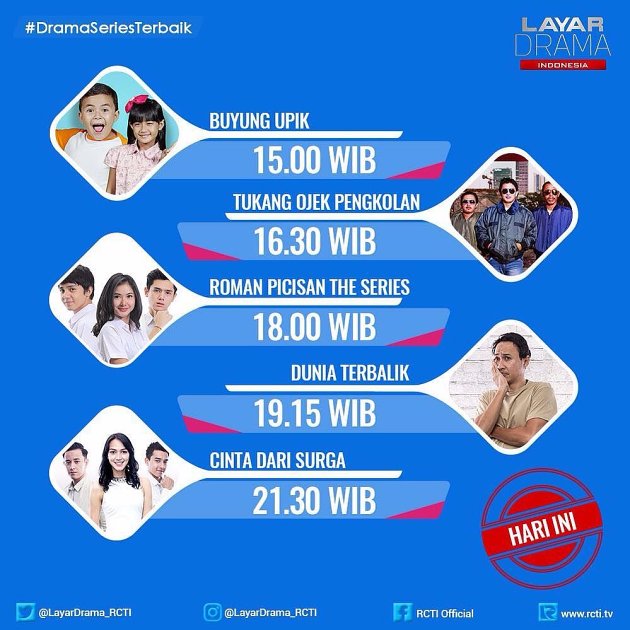 RCTI Rombak Jadwal Sinetron, 'Dunia Terbalik' Tayang Lebih Awal