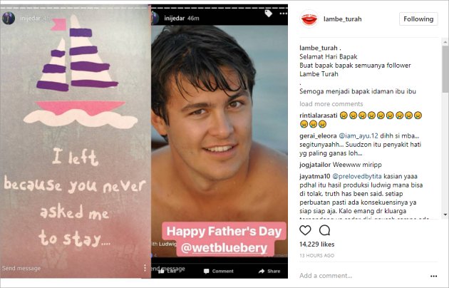 Ucapkan Selamat Hari Ayah untuk Mantan Suami, Jedar Belum 