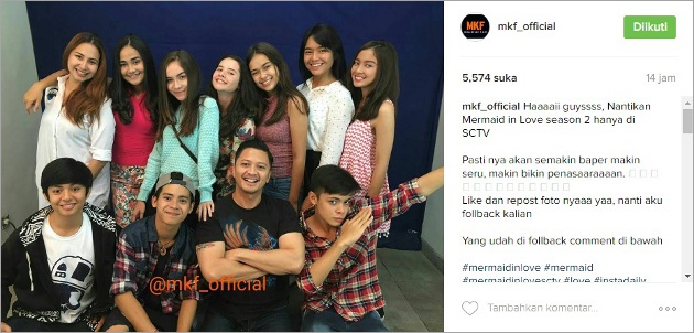 MKF pamer foto para pemain 'Mermaid in Love'
