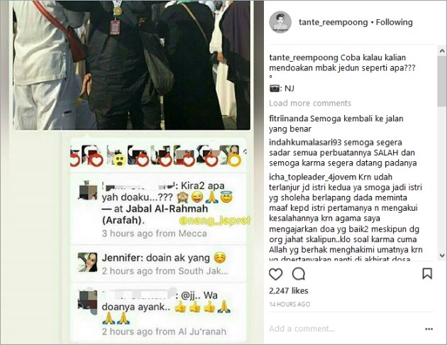 Jennifer Dunn Minta Didoakan Saat Faisal Harris Umroh 