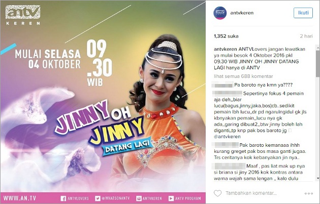 'Jinny Oh Jinny, Datang Lagi' Banjir Kritikan