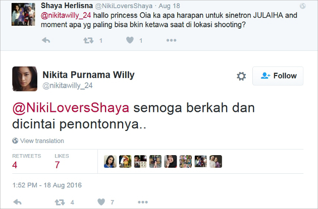 Nikita Willy 'Julaiha Princess Betawi' Dibungkus