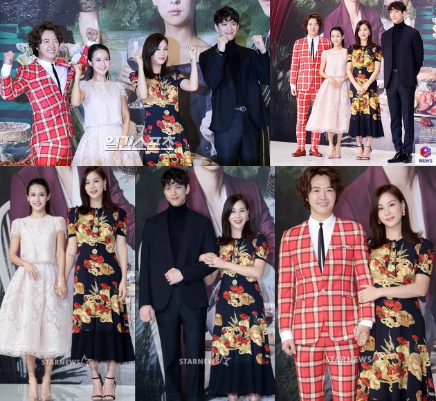 'Jumpa Pers 'Perfect Wife', Go So Young Mesra Gandeng Yoon Sang Hyun dan Sung Joon