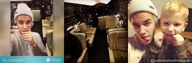 Natalan, Justin Bieber Pamer Pesawat Jet Baru