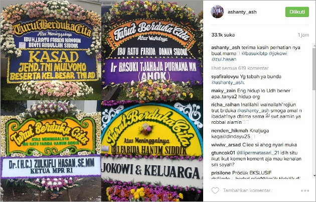 Karangan Bunga Ashanty