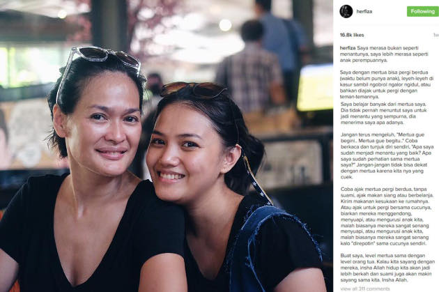 Bikin Haru, Begini Ungkapan Perasaan Herfiza untuk 