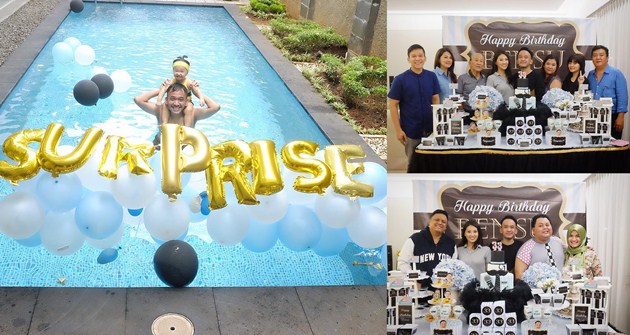 Pulang Tengah Malam, Ruben Onsu Dapat Kejutan Ultah dari Istri dan Sahabat