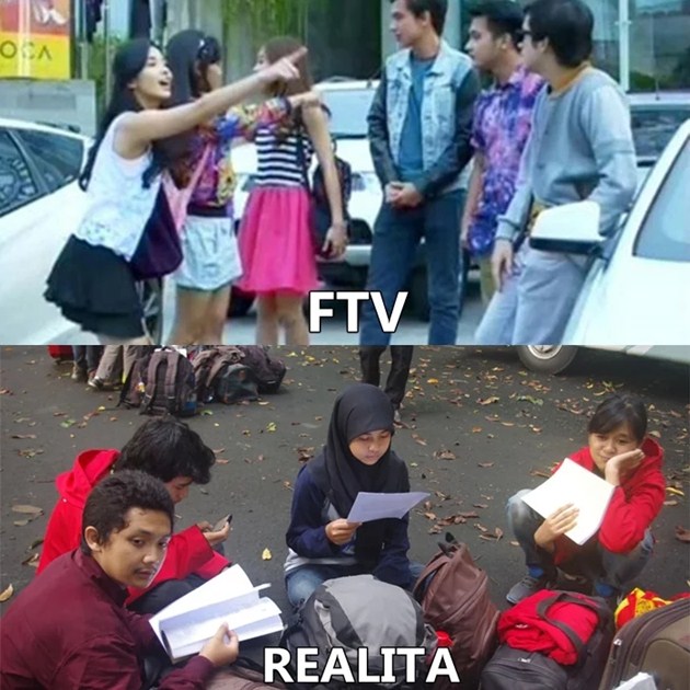 kehidupan nyata vs FTV