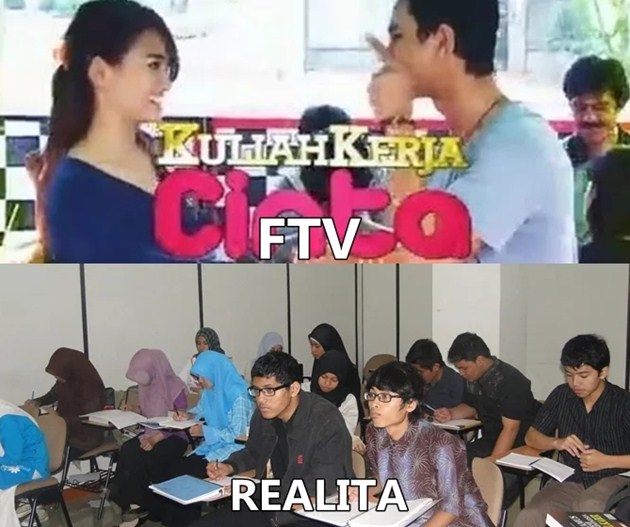 kehidupan nyata vs FTV