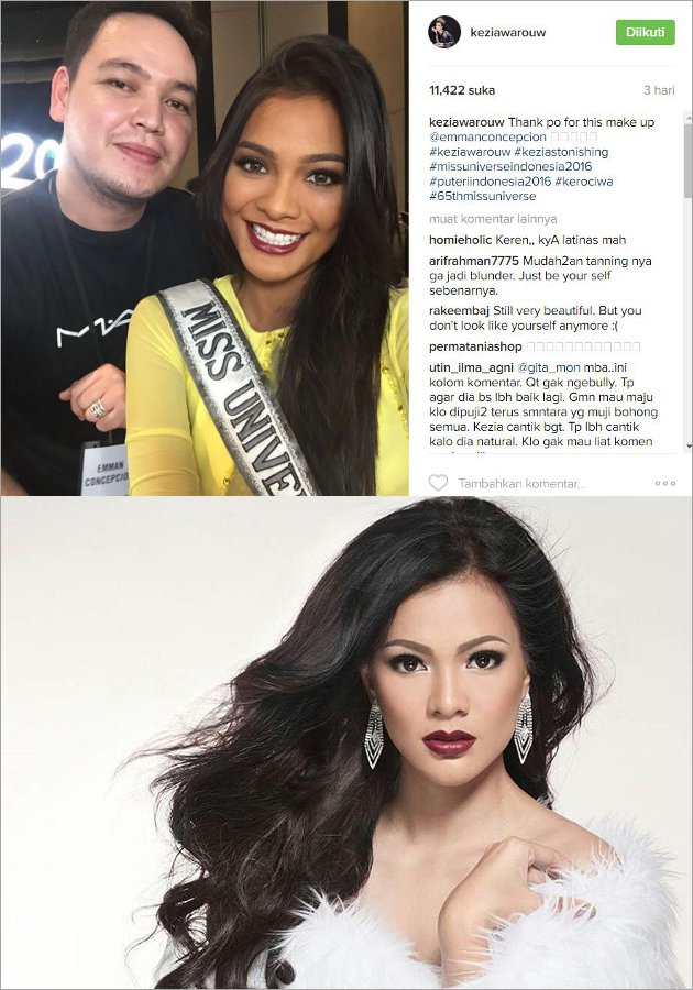 Kezia Warouw Hitamkan Kulit