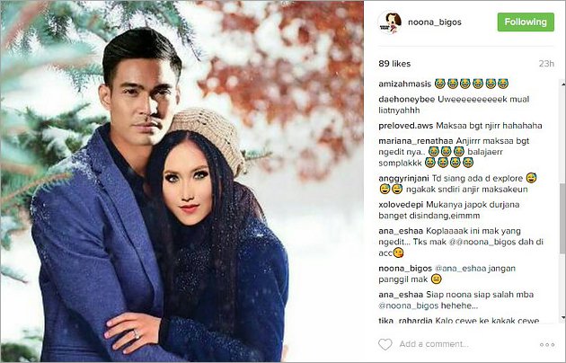 Lagi-Lagi Baper, Fans Edit Foto Ayu Ting Ting dan Robby 