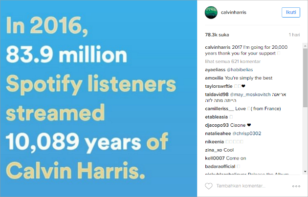 Lagu Calvin Harris Populer