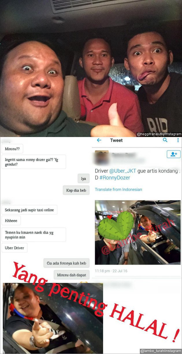 Lama Tak Muncul Rony Dozer Bikin Fans Kagum Karena Jadi Supir Taksi Online