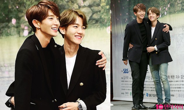 Lee Jun Ki Rangkul Baekhyun di Jumpa Pers 'Scarlet Heart'