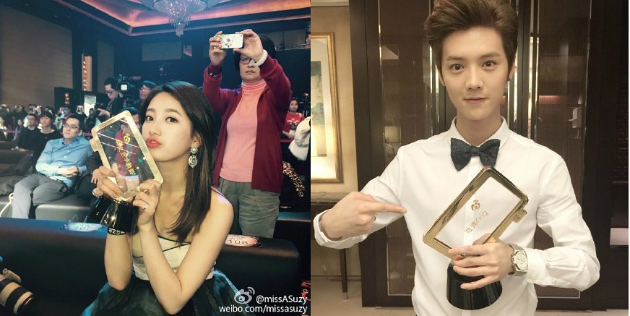 Suzy dan Luhan Eks EXO Senang Dapat Penghargaan 'DewaDewi'
