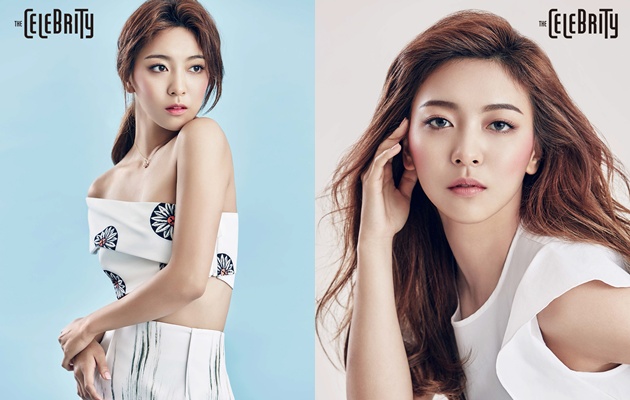 Super Seksi, Luna f(x) Pamer Pundak Mulus di Majalah The Celebrity