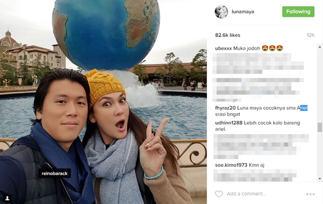Luna Maya Pamer Foto Bareng Pacar, Netter: Cocokan Sama Ariel