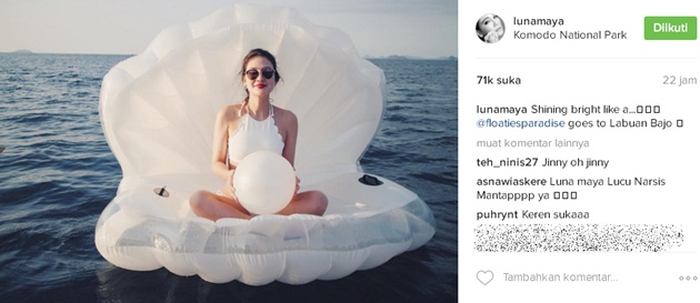 Luna Maya Bak Putri Kerang