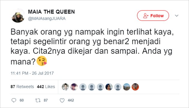 Jadi Janda Kaya Begini Tulisan Bijak Maia Estianty Soal Kekayaan