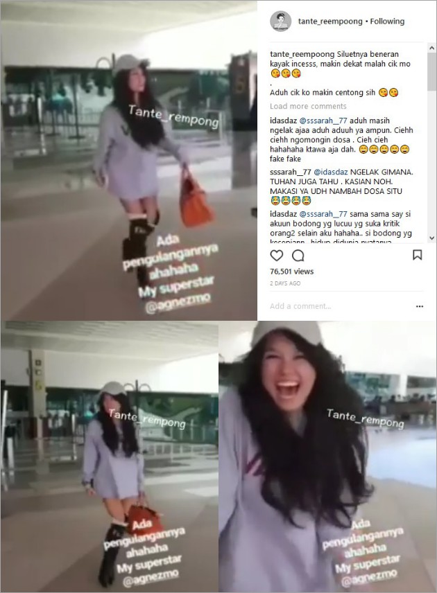 Tampil Manja Ala Syahrini, Agnes Monica Dipuji Cantik 