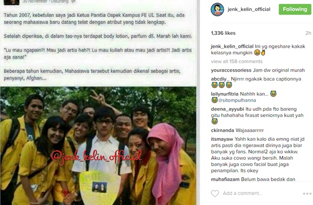 Beredar Foto 'Culun' Saat Ospek, Barang Temuan di Tas Afgan Malah Bikin Geger