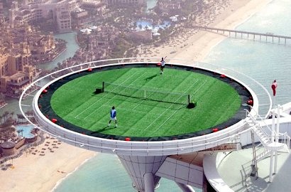 Dubai Miliki Lapangan Tenis Tertinggi di Dunia