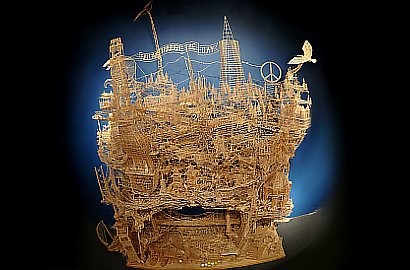 Seniman Hadirkan Miniatur San Fransisco dari Tusuk Gigi