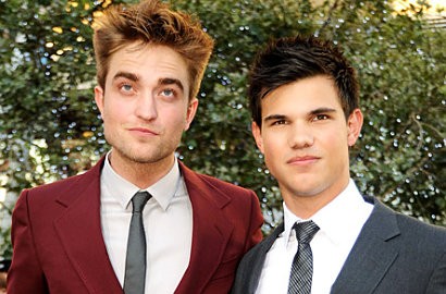 Robert Pattinson Terintimidasi Bentuk Tubuh Taylor Lautner