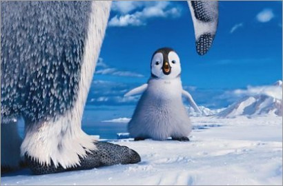 Mumble Ajari Putranya Berdansa di Klip Terbaru 'Happy Feet Two'