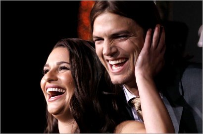 Lea Michele Panik Jadi Pacar Ashton Kutcher di 'New Year's Eve'