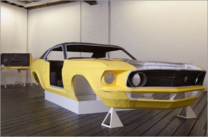 Replika Mobil Ford Mustang dari Hasil Cetak Printer