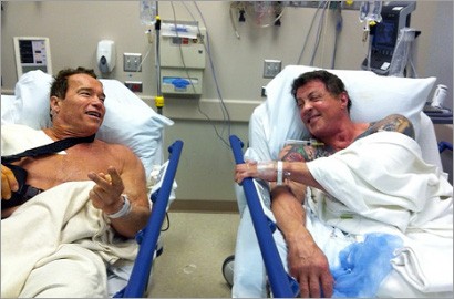 Arnold Schwarzenegger dan Sylvester Stallone Barengan Masuk RS
